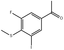 1-[3-Fluoro-5-iodo-4-(methylthio)phenyl]ethanone Structure