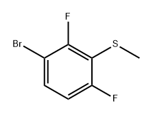 (3-Bromo-2,6-difluorophenyl)(methyl)sulfane Struktur