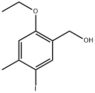 (2-ethoxy-5-iodo-4-methylphenyl)methanol Structure