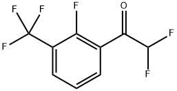 2,2-Difluoro-1-(2-fluoro-3-(trifluoromethyl)phenyl)ethanone Struktur