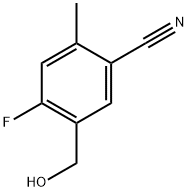 4-fluoro-5-(hydroxymethyl)-2-methylbenzonitrile Structure