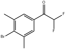 1-(4-Bromo-3,5-dimethylphenyl)-2,2-difluoroethanone 结构式