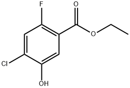 ethyl 4-chloro-2-fluoro-5-hydroxybenzoate Structure