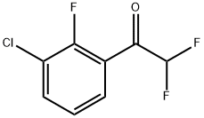 1-(3-Chloro-2-fluorophenyl)-2,2-difluoroethanone Structure