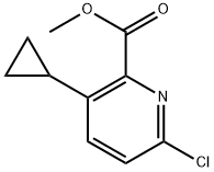 6-氯-3-环丙基吡啶甲酸甲酯 结构式