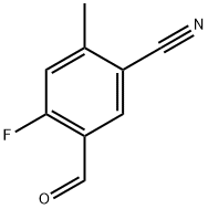 4-Fluoro-5-formyl-2-methylbenzonitrile 化学構造式