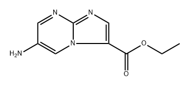 ethyl 6-aminoimidazo[1,2-a]pyrimidine-3-carboxylate 结构式