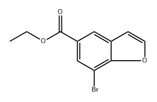 ethyl 7-bromobenzofuran-5-carboxylate Structure