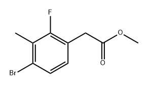 2-(4-溴-2-氟-3-甲基苯基)乙酸甲酯, 2091578-95-7, 结构式