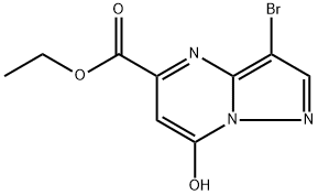 ethyl 3-bromo-7-hydroxypyrazolo[1,5-a]pyrimidine-5-carboxylate 结构式