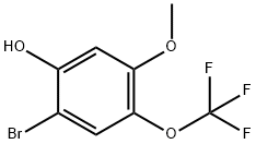 2-bromo-5-methoxy-4-(trifluoromethoxy)phenol 结构式