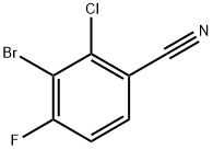 3-溴-2-氯-4-氟苯甲腈 结构式