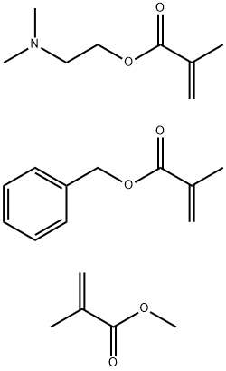2-Propenoic acid, 2-methyl-, 2-(dimethylamino)ethyl ester, polymer with methyl 2-methyl-2-propenoate and phenylmethyl 2-methyl-2-propenoate (9CI) Structure