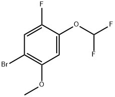 1-bromo-4-(difluoromethoxy)-5-fluoro-2-methoxybenzene Structure