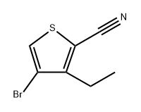 4-Bromo-3-ethylthiophene-2-carbonitrile Struktur