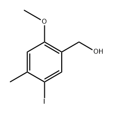 (5-iodo-2-methoxy-4-methylphenyl)methanol,2091873-59-3,结构式