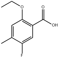 2-Ethoxy-5-fluoro-4-methylbenzoic acid Structure