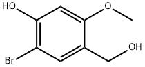 2-Bromo-4-(hydroxymethyl)-5-methoxyphenol Structure