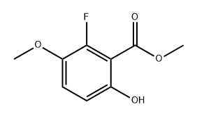 Methyl 2-fluoro-6-hydroxy-3-methoxybenzoate Struktur