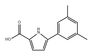 1H-Pyrrole-2-carboxylic acid, 5-(3,5-dimethylphenyl)- 化学構造式