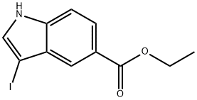 ethyl 3-iodo-1H-indole-5-carboxylate,2092096-81-4,结构式