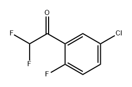 1-(5-氯-2-氟苯基)-2,2-二氟乙酮 结构式