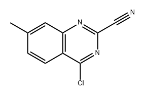 4-chloro-7-methylquinazoline-2-carbonitrile 结构式