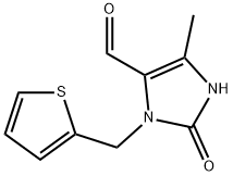 2,3-Dihydro-5-methyl-2-oxo-3-(2-thienylmethyl)-1H-imidazole-4-carboxaldehyde Structure