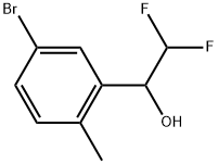 5-Bromo-α-(difluoromethyl)-2-methylbenzenemethanol 结构式