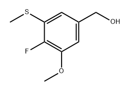 (3-Ethoxy-4-fluoro-5-(methylthio)phenyl)methanol Structure