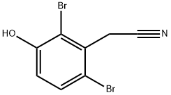 2-(2,6-二溴-3-羟基苯基)乙腈, 2092351-86-3, 结构式