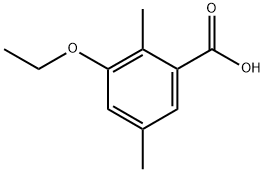 3-Ethoxy-2,5-dimethylbenzoic acid Struktur