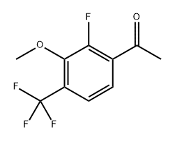 1-(2-Fluoro-3-methoxy-4-(trifluoromethyl)phenyl)ethanone 结构式