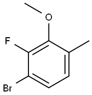 1-bromo-2-fluoro-3-methoxy-4-methylbenzene 化学構造式