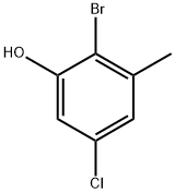 2-溴-5-氯-3-甲基苯酚,2092417-16-6,结构式