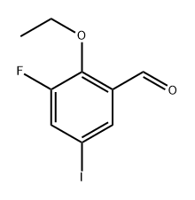 2-Ethoxy-3-fluoro-5-iodobenzaldehyde Structure