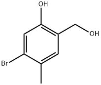 5-bromo-2-(hydroxymethyl)-4-methylphenol,2092549-53-4,结构式