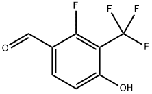 2-fluoro-4-hydroxy-3-(trifluoromethyl)benzaldehyde Struktur