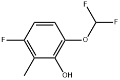 6-(Difluoromethoxy)-3-fluoro-2-methylphenol Struktur