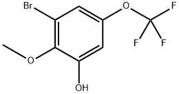 3-bromo-2-methoxy-5-(trifluoromethoxy)phenol Structure