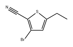 3-Bromo-5-ethylthiophene-2-carbonitrile Structure
