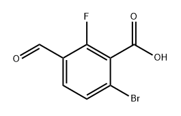 6-Bromo-2-fluoro-3-formylbenzoic acid Structure