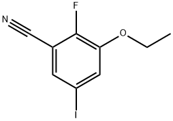 3-Ethoxy-2-fluoro-5-iodobenzonitrile Structure