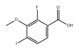 2-Fluoro-4-iodo-3-methoxybenzoic acid,2092790-44-6,结构式