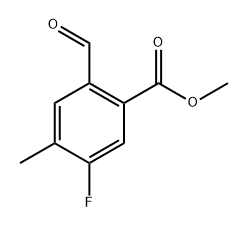 Methyl 5-fluoro-2-formyl-4-methylbenzoate Struktur