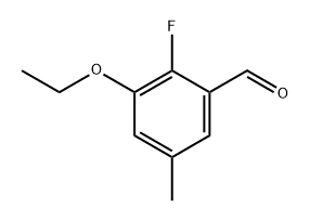 3-Ethoxy-2-fluoro-5-methylbenzaldehyde 化学構造式