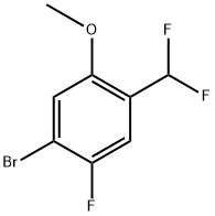 1-bromo-4-(difluoromethyl)-2-fluoro-5-methoxybenzene 化学構造式