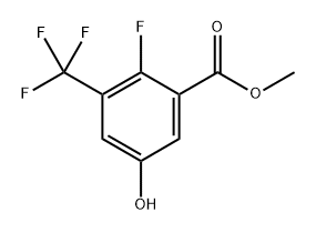 methyl 2-fluoro-5-hydroxy-3-(trifluoromethyl)benzoate Structure