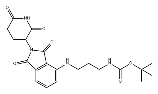 沙利度胺-NH-C3-NH-BOC,2093386-36-6,结构式