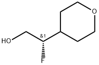 2H-Pyran-4-ethanol, β-fluorotetrahydro-, (βS)- Struktur